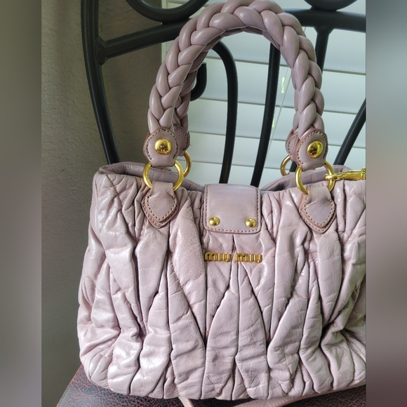 Miu Miu 2 Way Handbag & Crossbody Lilac - Picture 9 of 11